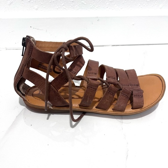 Born Brown Leather Gladiator Sandals - Picture 3 of 6